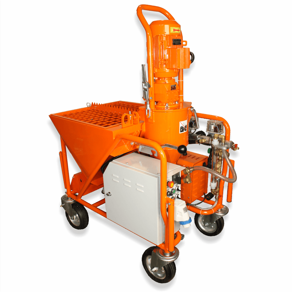 Plastering machine Bisonte PCS-K35 220V flow rate 5-20 l/min premixed materials Plastering machine Bisonte PCS-K35 220V flow rate 5-20 l/min premixed materials